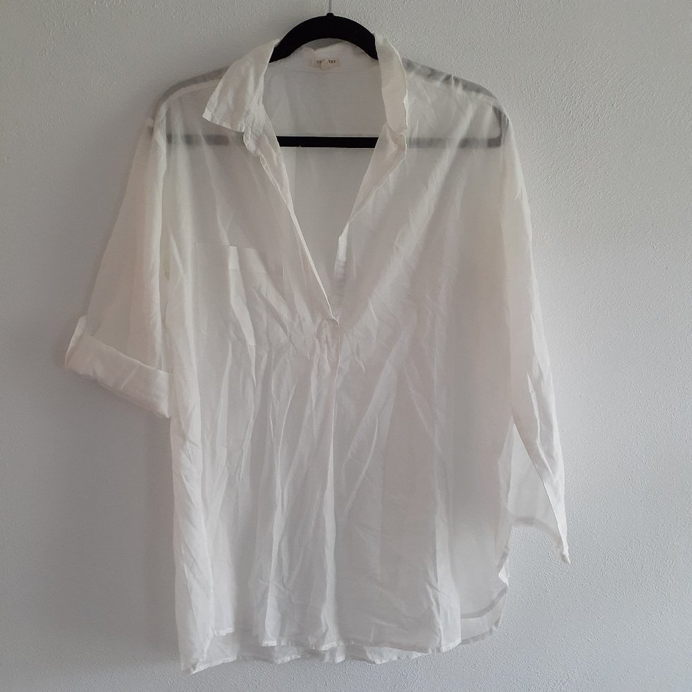 En Creme White Blouse